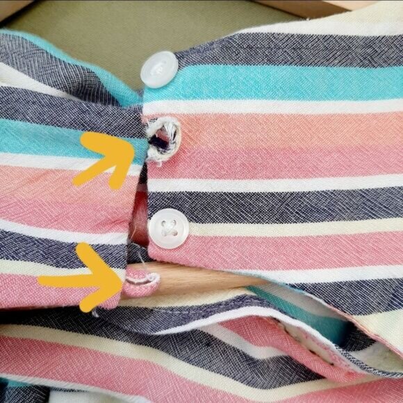 JOE FRESH | Jumpsuit Wide Leg Cropped Bottom Colorful Stripe Romper Kids Sz XL - Picture 13 of 16